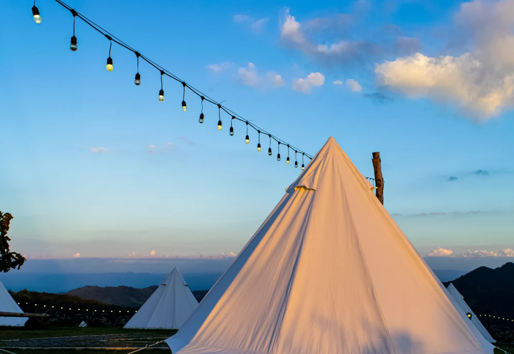 teepee tent with stove hole