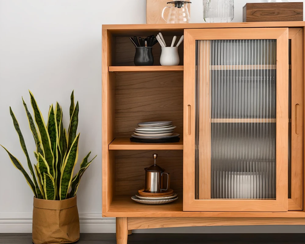 wood sideboard with drawers