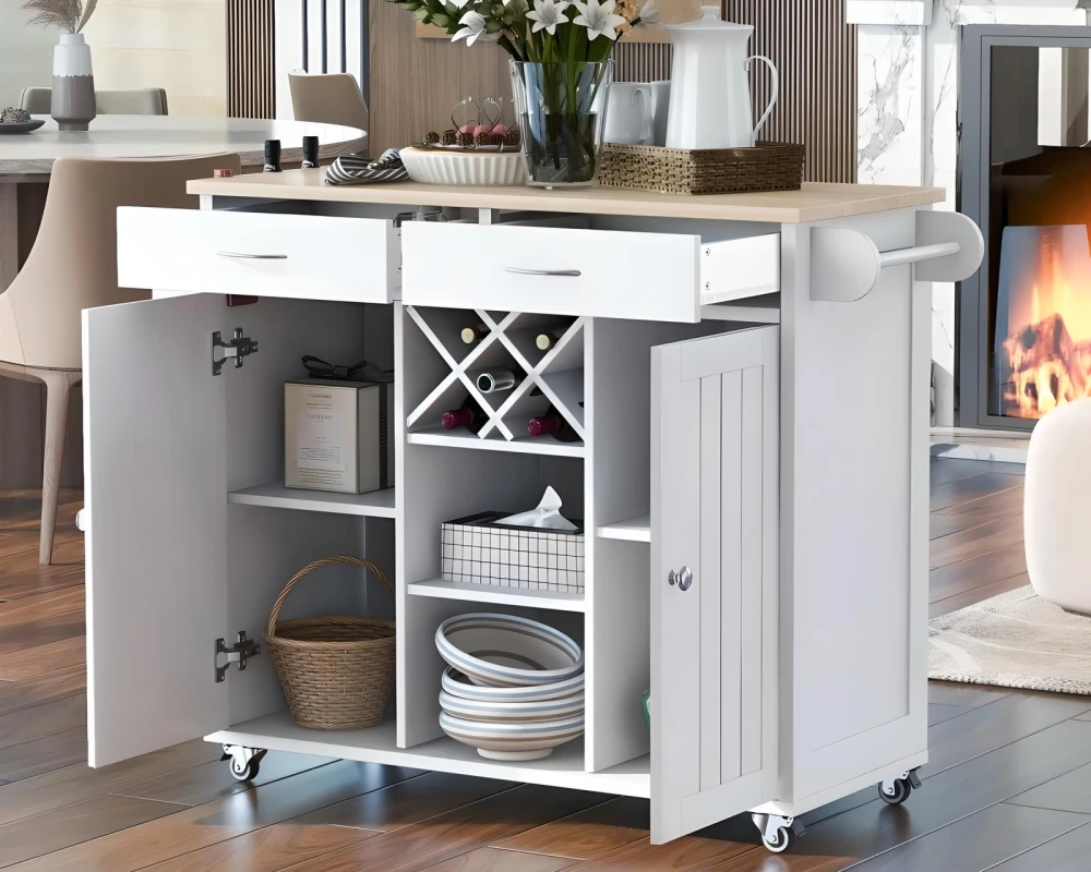 freestanding kitchen island with seating