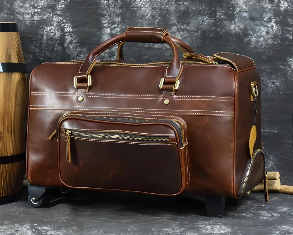 best leather carry on bag